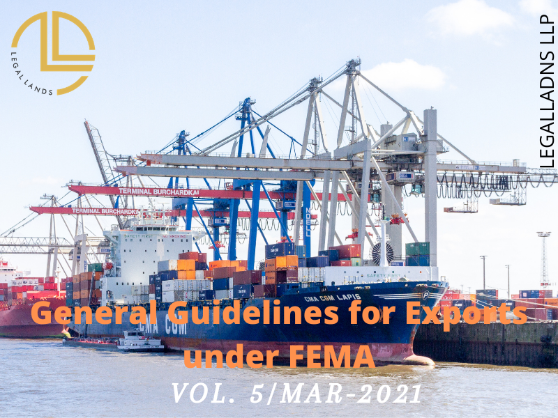 General Guidelines for Exports under FEMA