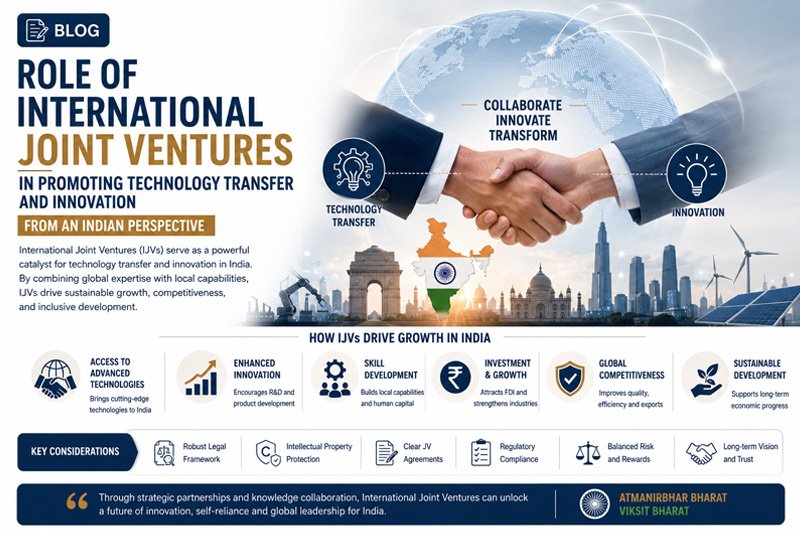 Role Of International Joint Ventures In Promoting Technology Transfer And Innovation From An Indian Perspective